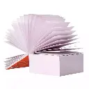 2 Tacos de papel encolado blanco 10x10