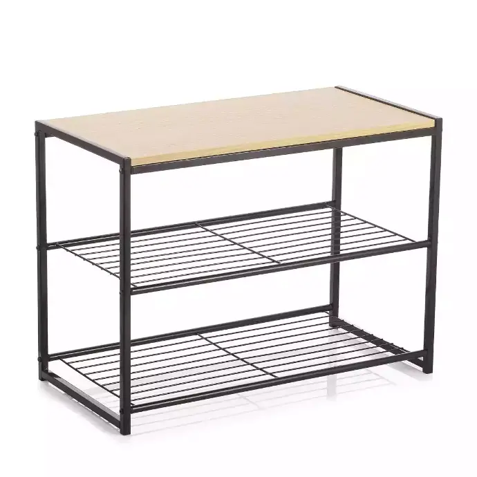 Mesa auxiliar de acero y laminado mdf