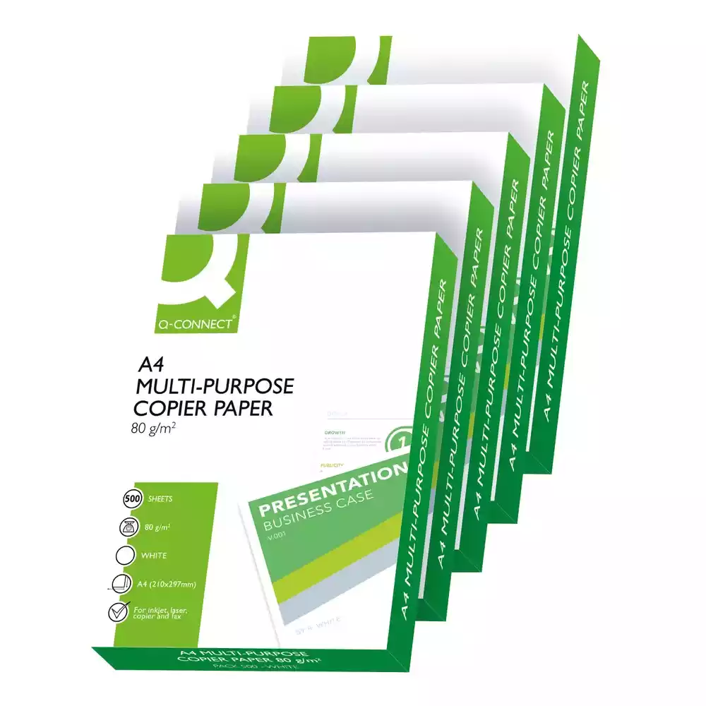 Caja 5x500 papel impresora a4 80 gramos