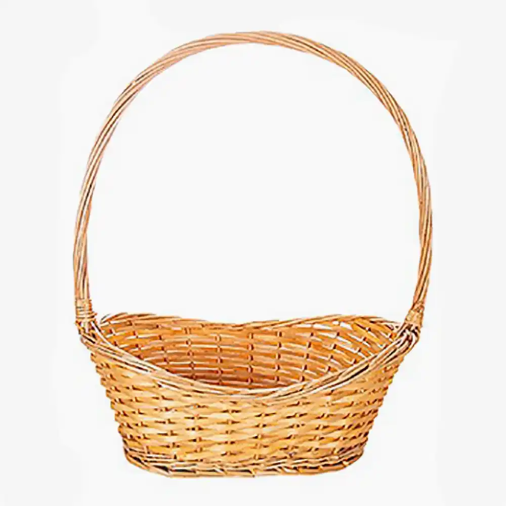 [8435509132648] Cesta mimbre con asa 55x35 cm.