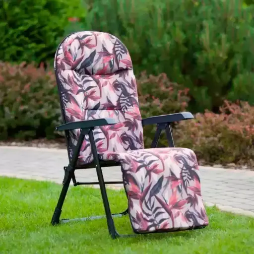 [5907078401737] Sillón hamaca de jardín tres tramos. Plegable